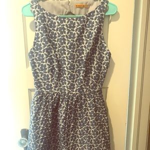 Alice & Olivia blue flower dress with cut back
